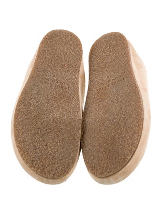 Jenni Kayne Suede Faux Fur Trim Mules