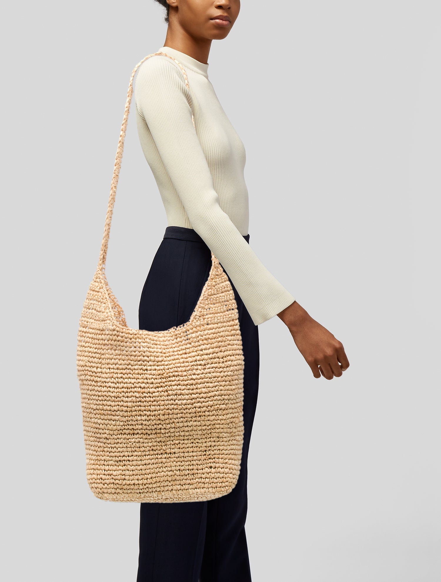 Jenni Kayne Raffia Bucket Bag