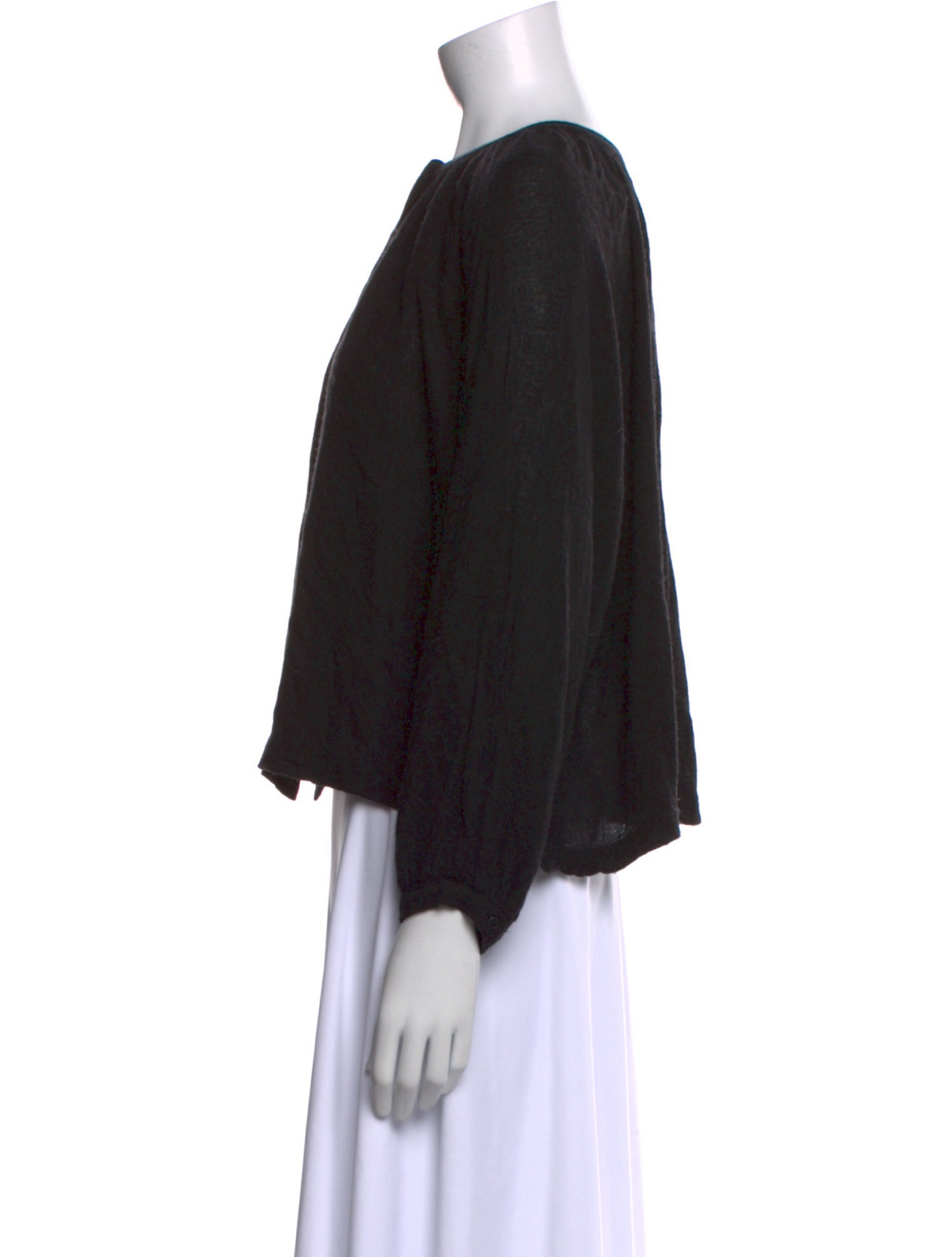 Jenni Kayne Crew Neck Long Sleeve Crop Top