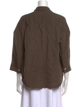 Jenni Kayne Three-Quarter Sleeve Button-Up Top