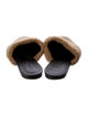 Jenni Kayne Leather Colorblock Pattern Slides