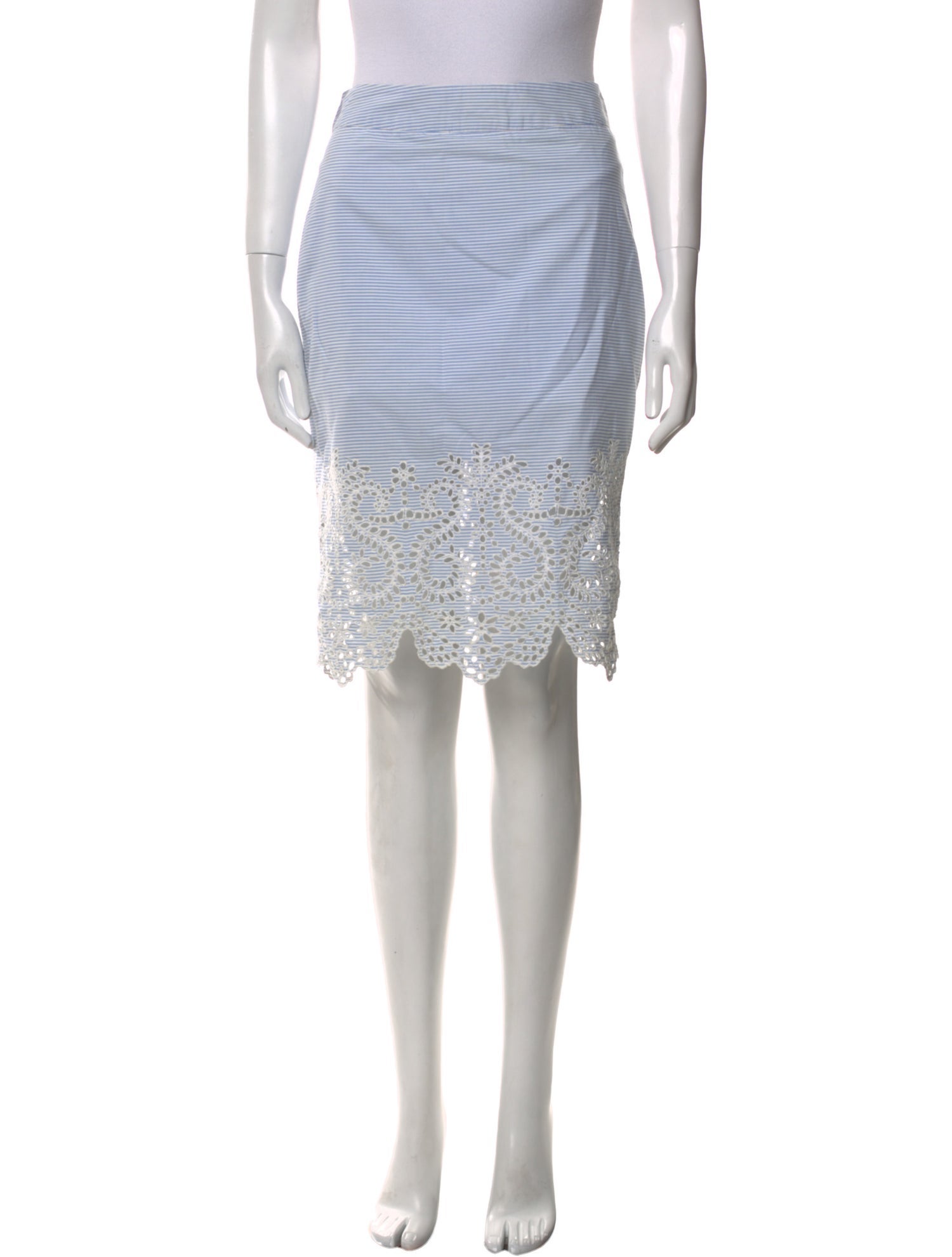 Jenni Kayne Striped Knee-Length Skirt