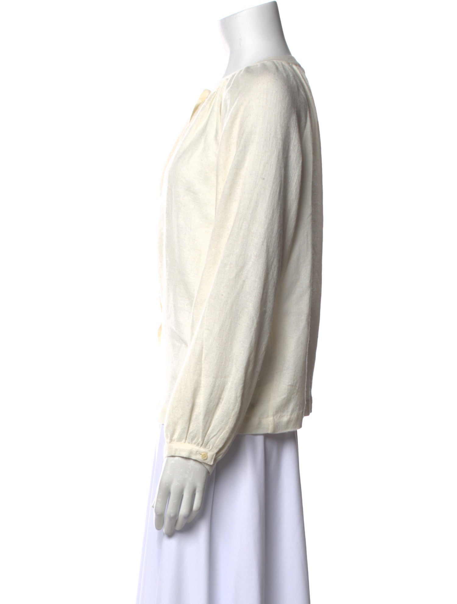 Jenni Kayne Scoop Neck Long Sleeve Blouse