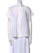 Jenni Kayne Crew Neck Short Sleeve Button-Up Top