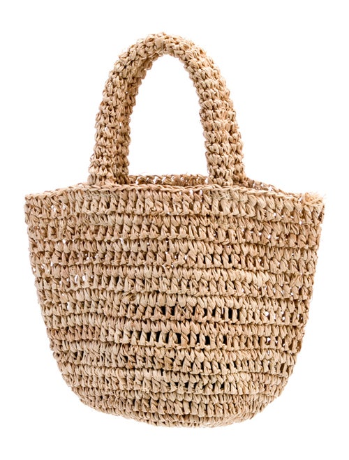 Jenni Kayne Straw Top Handle Bag