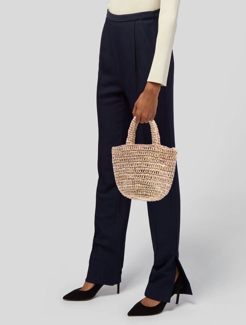 Jenni Kayne Straw Top Handle Bag