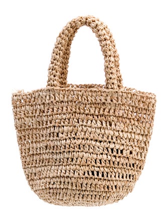 Jenni Kayne Straw Top Handle Bag