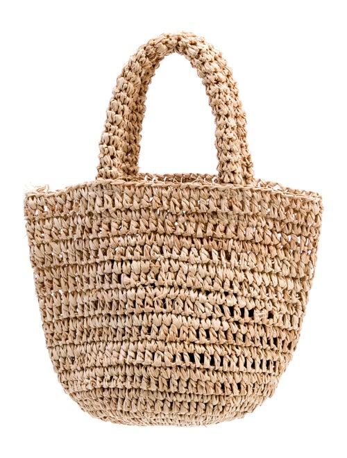 Jenni Kayne Straw Top Handle Bag