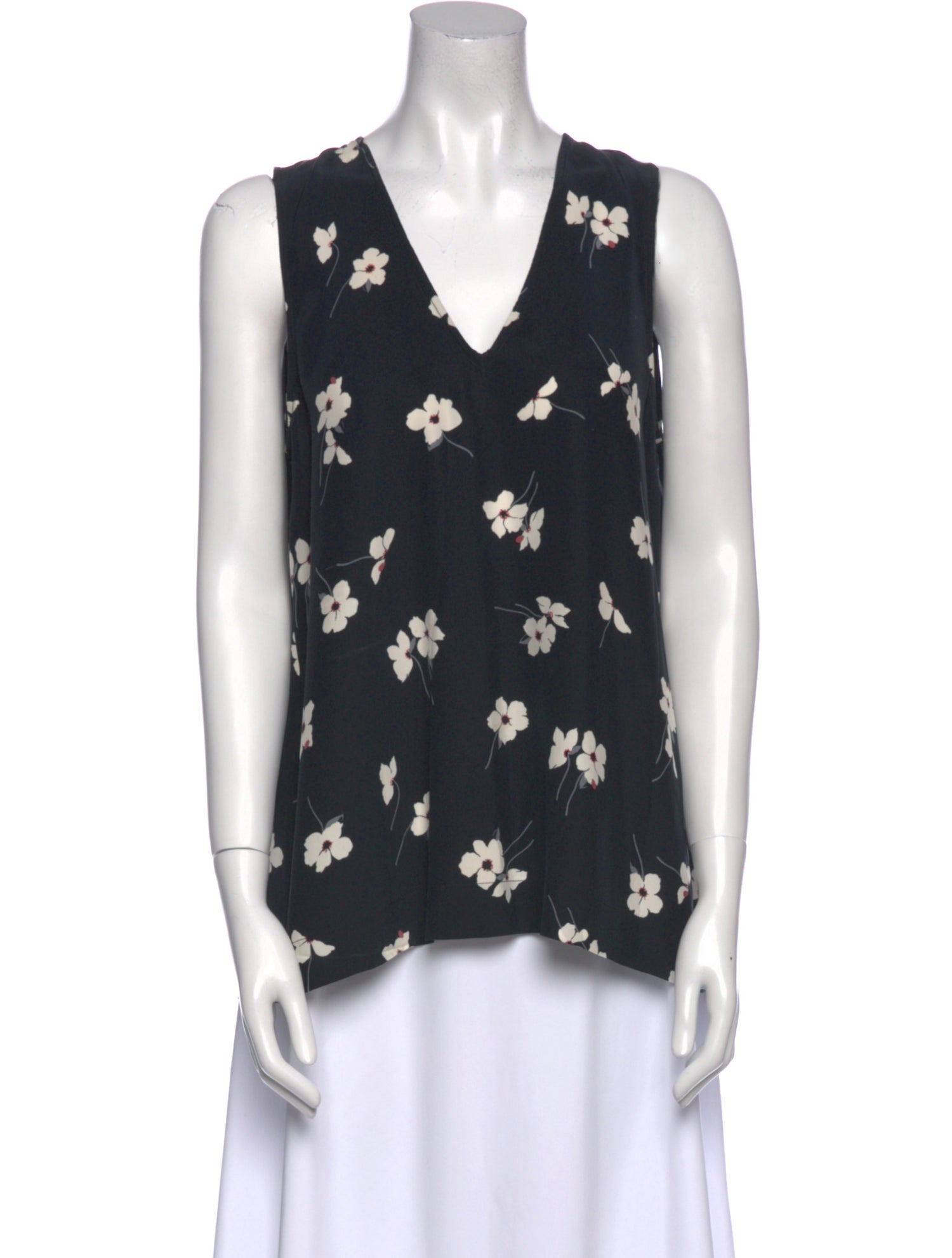 Jenni Kayne Silk Floral Print Top