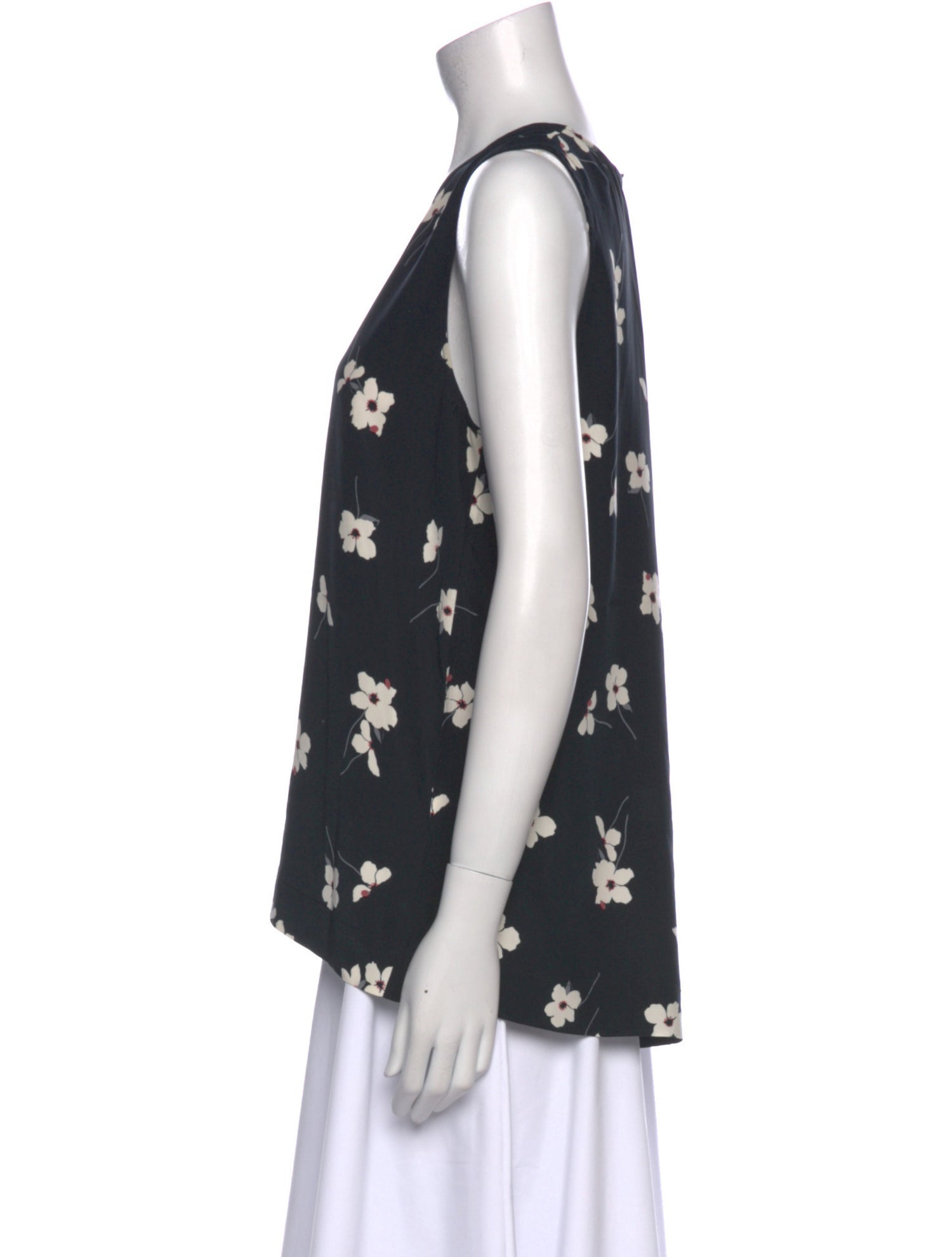 Jenni Kayne Silk Floral Print Top