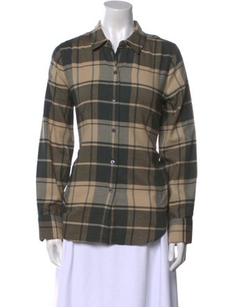 Jenni Kayne Plaid Print Long Sleeve Button-Up Top