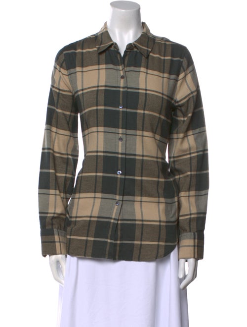 Jenni Kayne Plaid Print Long Sleeve Button-Up Top