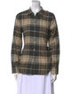 Jenni Kayne Plaid Print Long Sleeve Button-Up Top