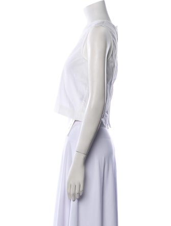 Jenni Kayne Crew Neck Sleeveless Crop Top