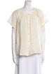 Jenni Kayne Scoop Neck Short Sleeve Button-Up Top