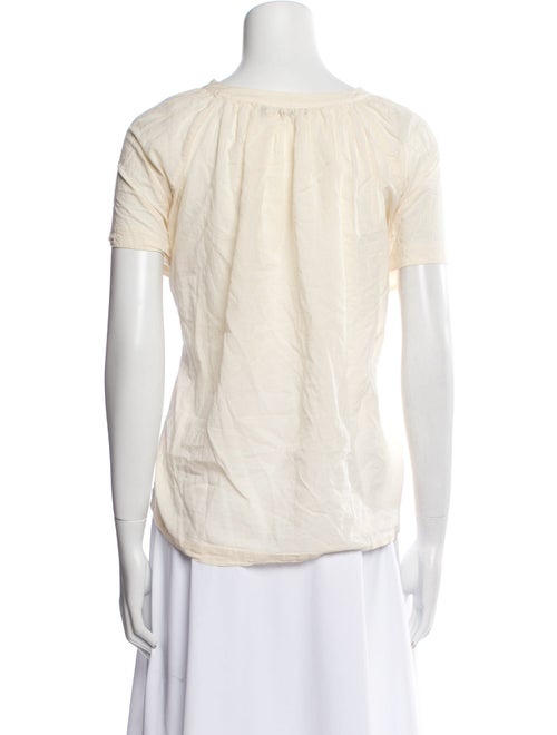 Jenni Kayne Scoop Neck Short Sleeve Button-Up Top