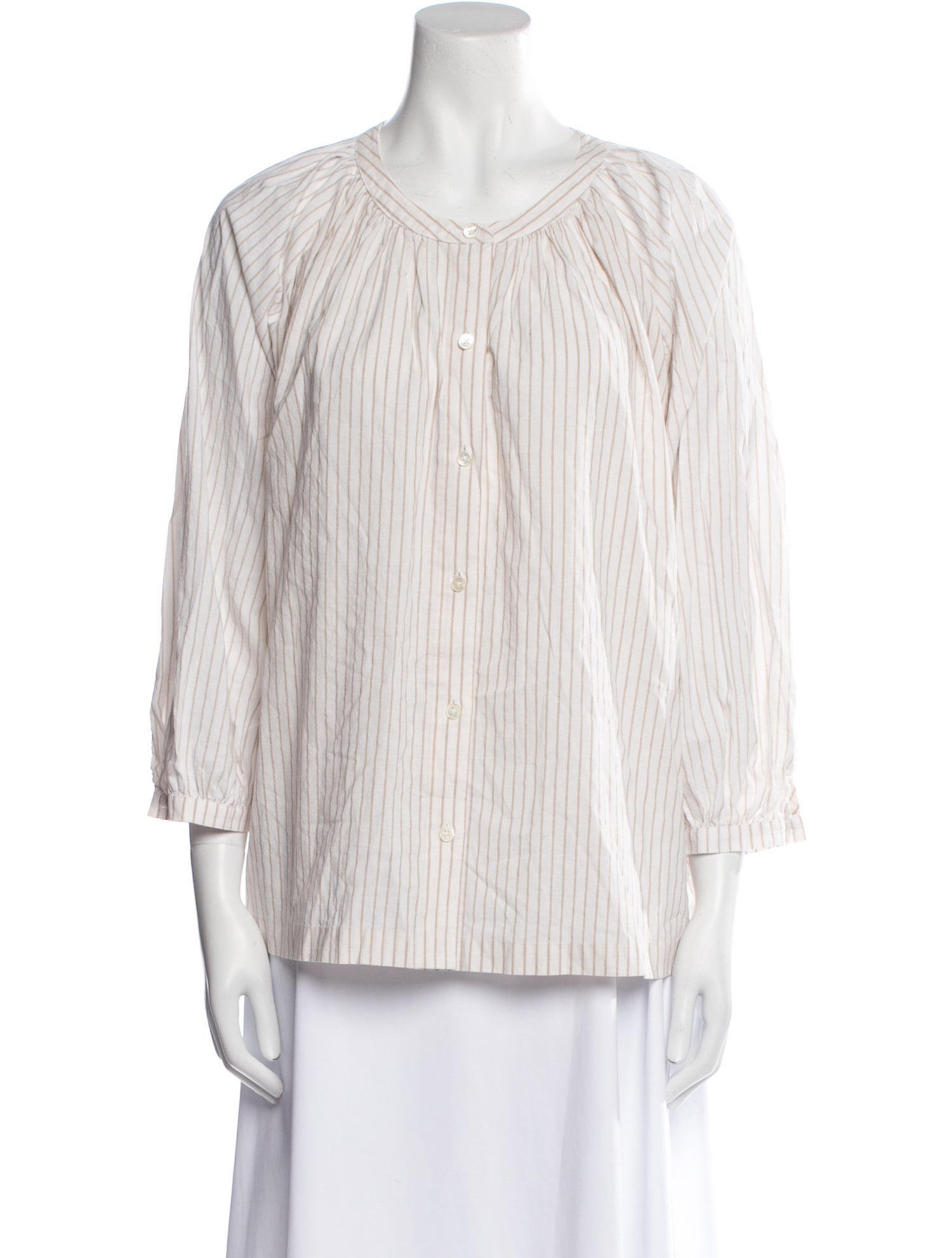 Jenni Kayne Striped Scoop Neck Blouse