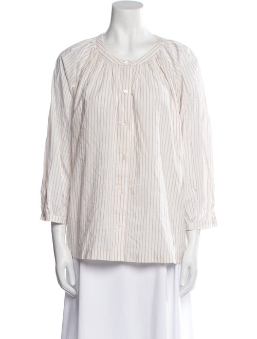 Jenni Kayne Striped Scoop Neck Blouse