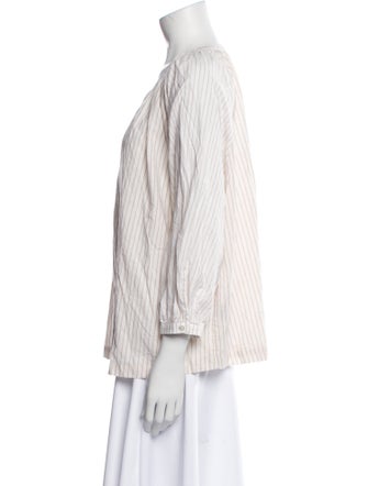 Jenni Kayne Striped Scoop Neck Blouse