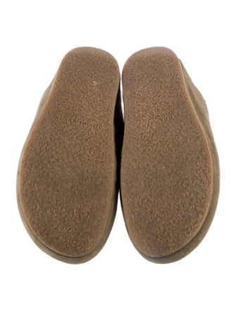 Jenni Kayne Suede Fur Trim Mules