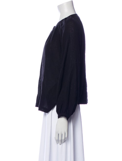 Jenni Kayne Crew Neck Long Sleeve Blouse