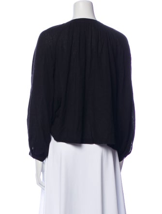 Jenni Kayne Crew Neck Long Sleeve Blouse