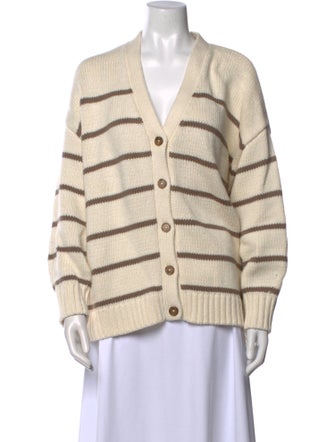 Jenni Kayne Striped V-Neck Sweater