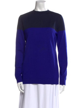Jenni Kayne Merino Wool Colorblock Pattern Sweater