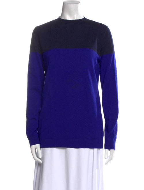 Jenni Kayne Merino Wool Colorblock Pattern Sweater