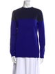 Jenni Kayne Merino Wool Colorblock Pattern Sweater