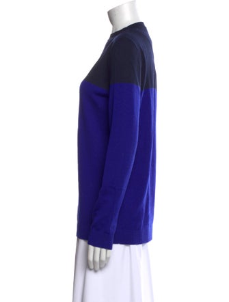 Jenni Kayne Merino Wool Colorblock Pattern Sweater