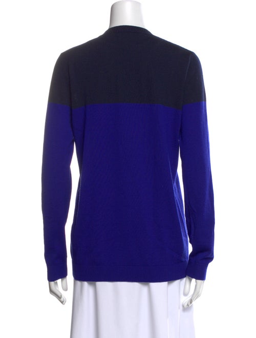 Jenni Kayne Merino Wool Colorblock Pattern Sweater