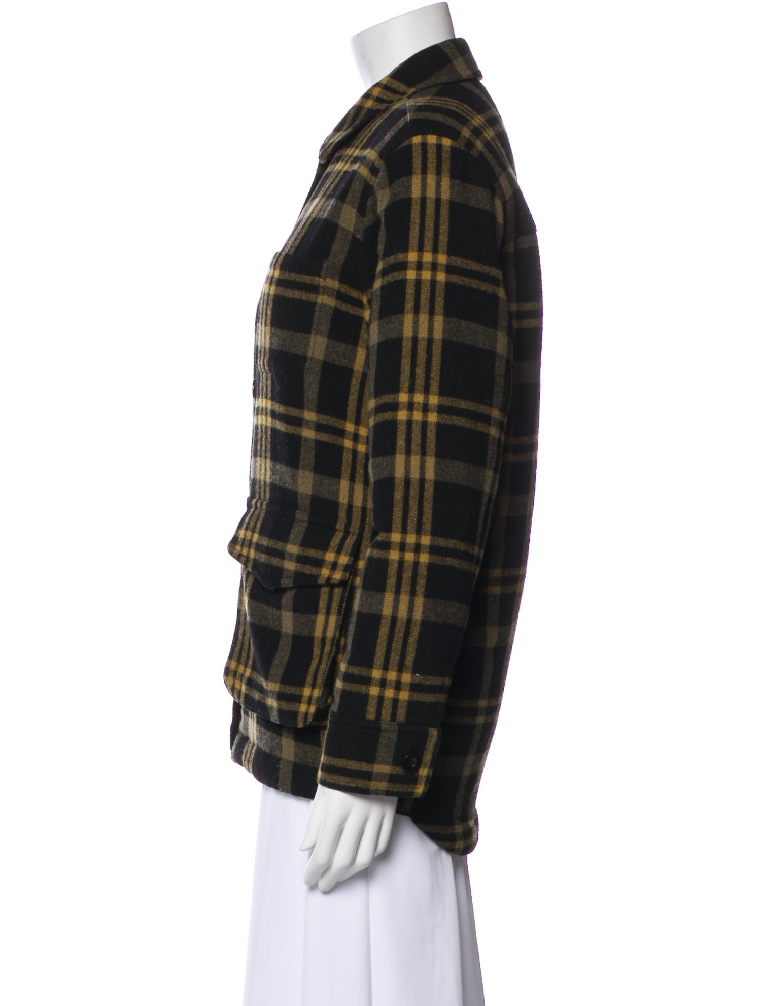 Jenni Kayne Wool Plaid Print Jacket