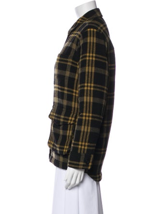 Jenni Kayne Wool Plaid Print Jacket