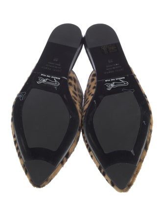 Jenni Kayne Ponyhair Animal Print Mules