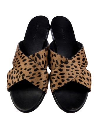 Jenni Kayne Ponyhair Animal Print Slides