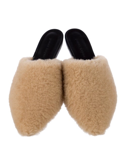 Jenni Kayne Shearling Fur Trim Mules