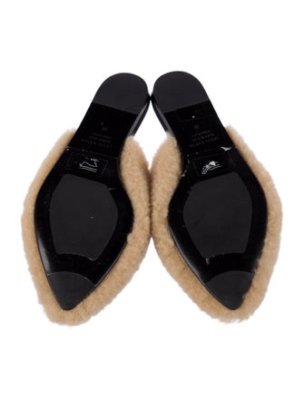 Jenni Kayne Shearling Fur Trim Mules