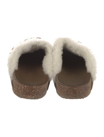 Jenni Kayne Suede Fur Trim Mules
