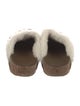 Jenni Kayne Suede Fur Trim Mules