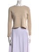 Jenni Kayne Scoop Neck Long Sleeve Crop Top