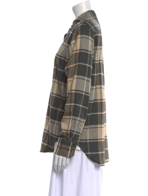 Jenni Kayne Plaid Print Long Sleeve Button-Up Top