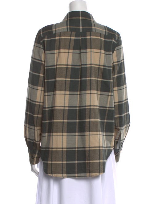 Jenni Kayne Plaid Print Long Sleeve Button-Up Top