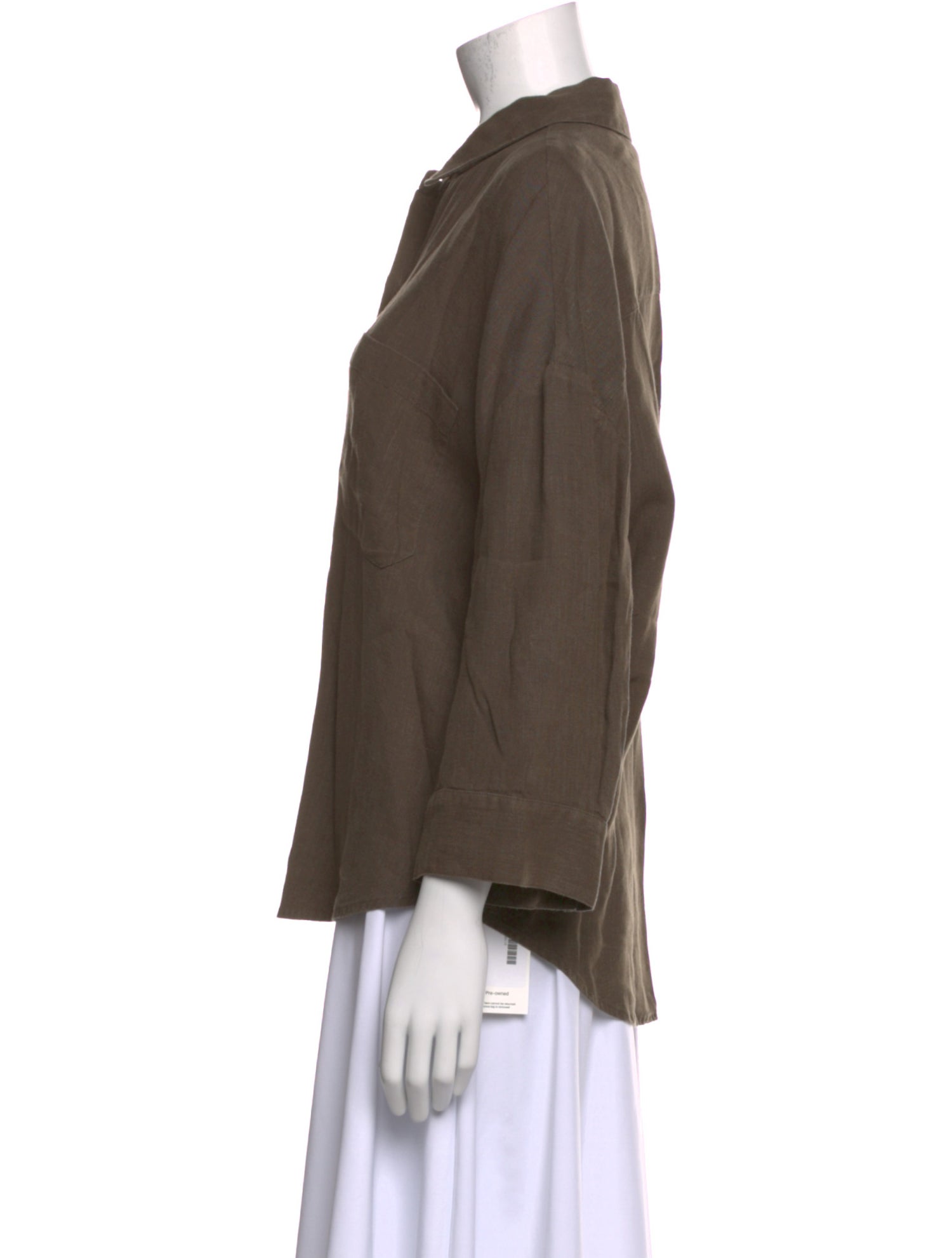 Jenni Kayne Linen Three-Quarter Sleeve Button-Up Top