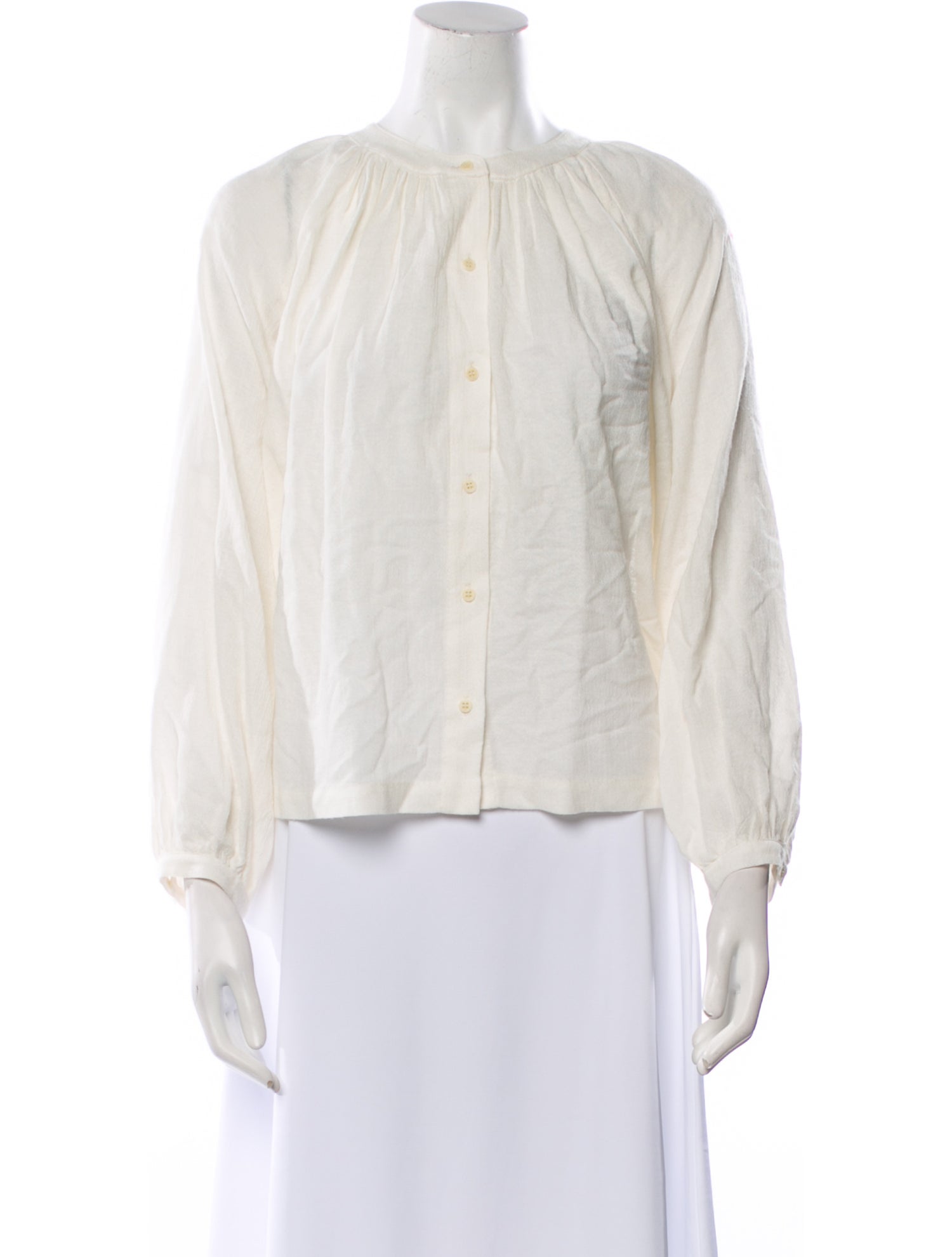 Jenni Kayne Mock Neck Long Sleeve Blouse