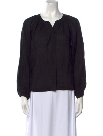 Jenni Kayne V-Neck Long Sleeve Blouse