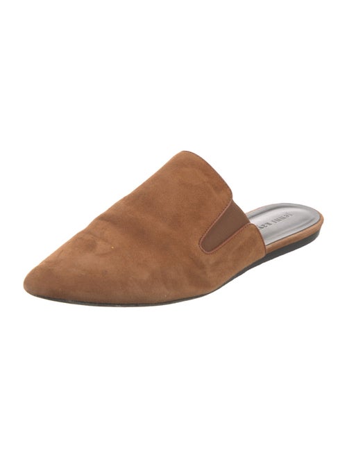 Jenni Kayne Suede Leather Trim Embellishment Mules