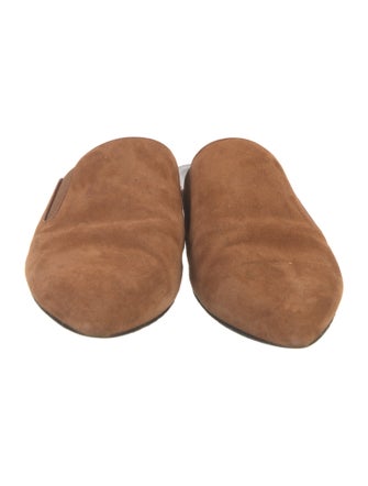 Jenni Kayne Suede Leather Trim Embellishment Mules