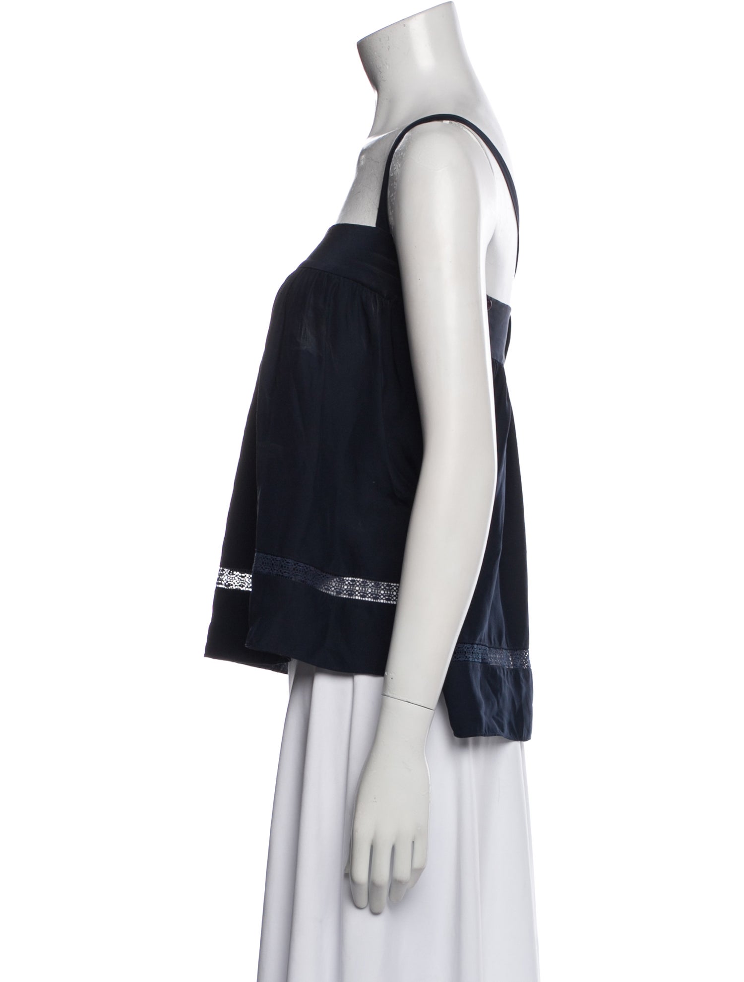 Jenni Kayne Silk Square Neckline Top