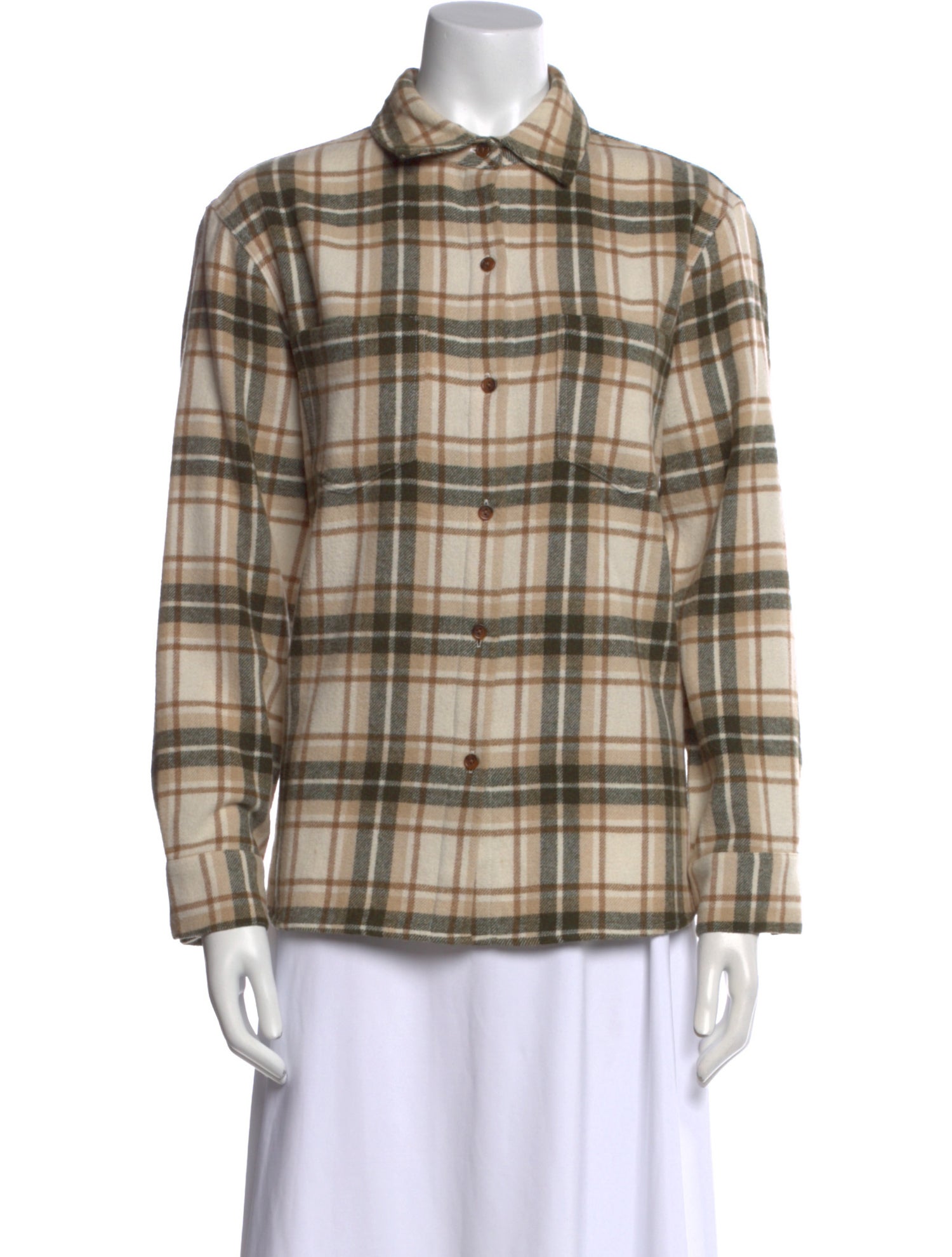 Jenni Kayne Plaid Print Long Sleeve Button-Up Top